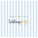 20 Servietten LIEBLINGSPAPA blau