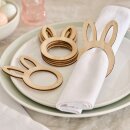 6 Stk. Serviettenring Osterhase Holz