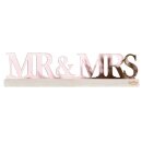Acryl Aufsteller MR &amp; MRS ros&eacute;gold