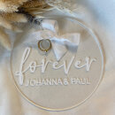 Acryl Ringkissen forever personalisiert &Oslash;15cm