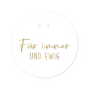 Acryl Ringscheibe F&uuml;r immer und ewig &Oslash;15cm