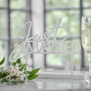 Aufsteller Just Married wei&szlig;