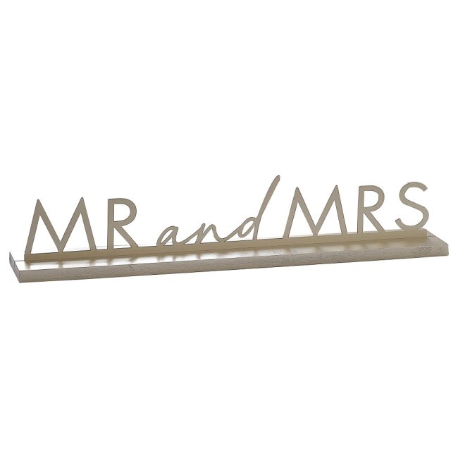 Aufsteller MR &amp; MRS gold