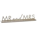 Aufsteller MR &amp; MRS gold