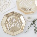 Babyparty Teller OH BABY 8 Stk.