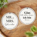 Bierdeckel MR &amp; MRS personalisiert 50 Stk.