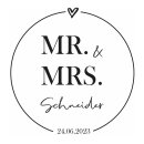 Bierdeckel MR &amp; MRS personalisiert 50 Stk.