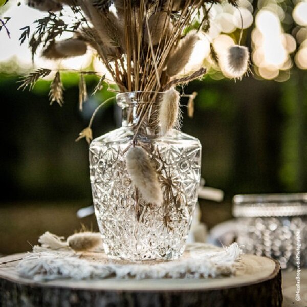 Blumenvase Boho eckig