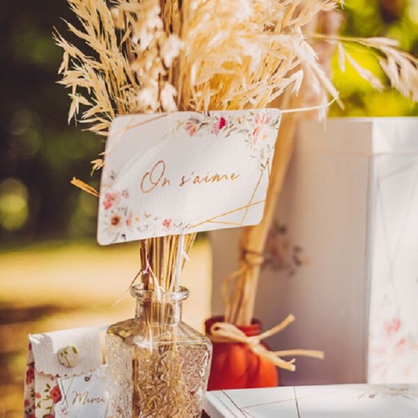 Blumenvase Boho eckig