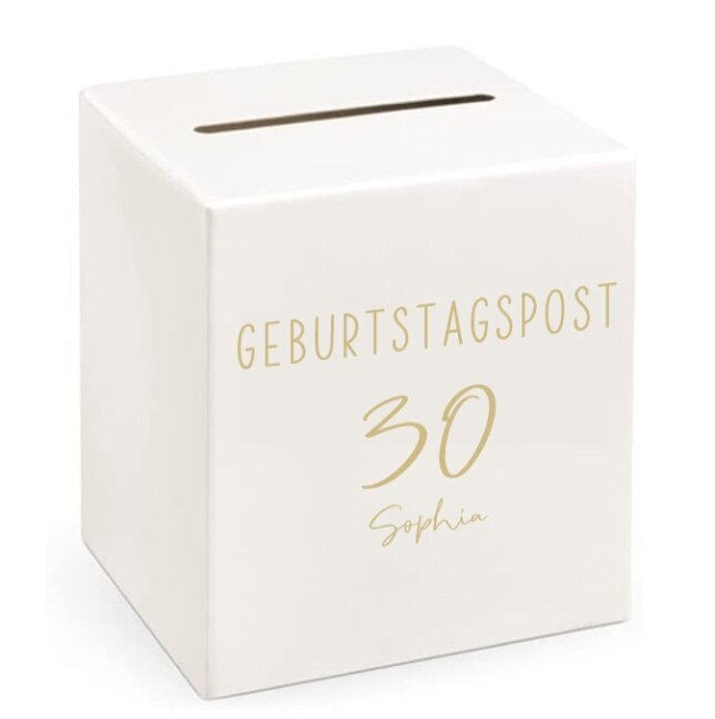 Briefbox Geburtstagspost 30 personalisiert