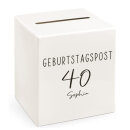 Briefbox Geburtstagspost 40 personalisiert