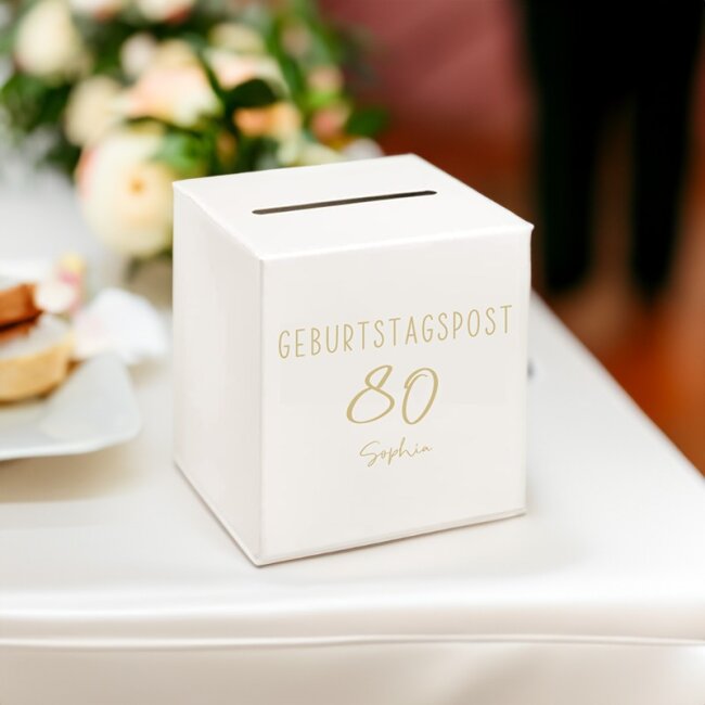 Briefbox Geburtstagspost 80 personalisiert