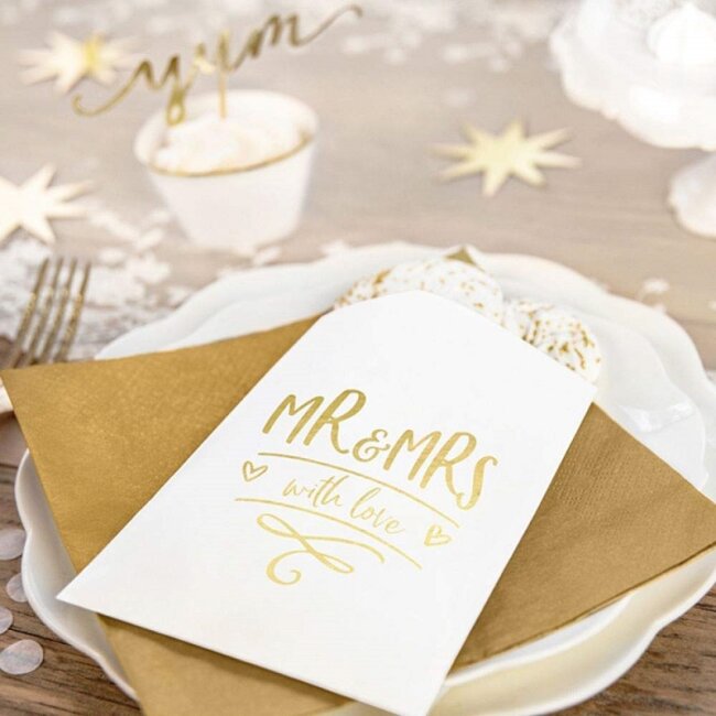 Candy Bar T&uuml;ten MR &amp; MRS gold