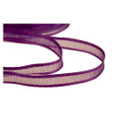 Chiffonband mit Satinrand lila 6mm