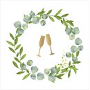 Cocktailservietten Eukalyptus 20 Stk.