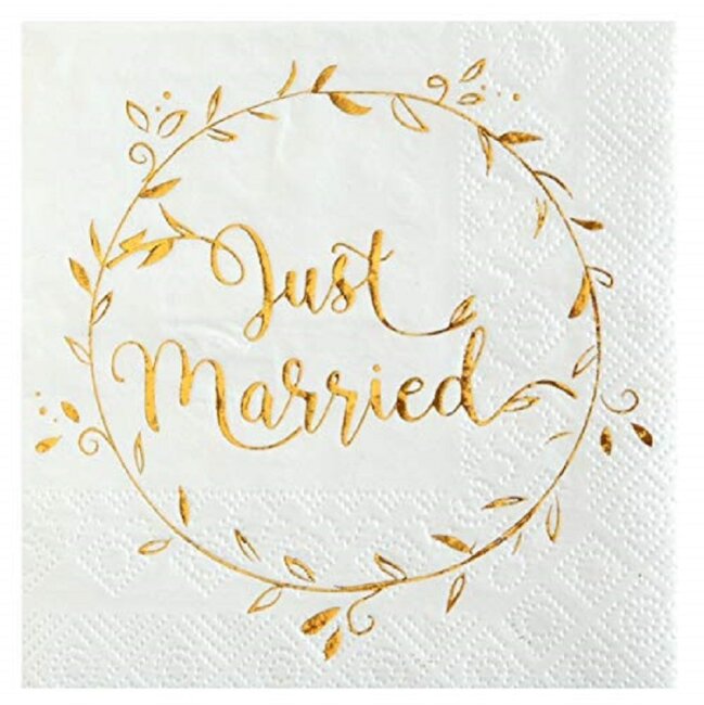 Cocktailservietten Just Married
