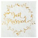 Cocktailservietten Just Married