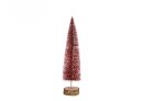 Deko Tannenbaum  mit Glitzer, rot, 34 cm