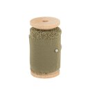 Dekoband Musselin gr&uuml;n 5cm x 5m