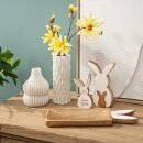 Dekotablett aus Mangoholz mit Hasenohren