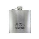 Flachmann silber personalisiert