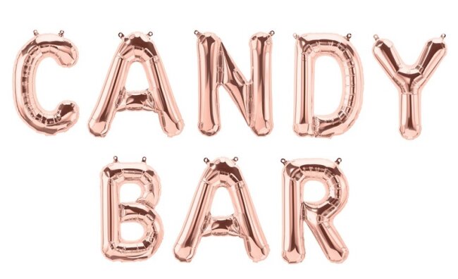Folienballon CANDY BAR ros&eacute;gold