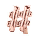 Folienballon HASHTAG ros&eacute;gold