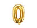 Folienballon ZAHL 0 Gold  86cm