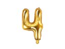Folienballon ZAHL 4 Gold  86cm