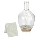 G&auml;stebuch Glasvase &quot;Message in a Bottle&quot;
