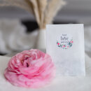 Gastgeschenk Blumensamen Flachbeutel wei&szlig; Blume 40...