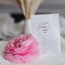 Gastgeschenk Blumensamen Flachbeutel wei&szlig; Flower 40...