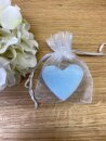 Gastgeschenk Schafmilchseife Herz blau 10 Sets