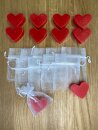 Gastgeschenk Schafmilchseife Herz rot 10 Sets