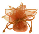 Gastgeschenk T&uuml;llkreis mit Band orange