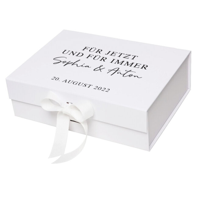 Geschenkbox weiss personalisiert