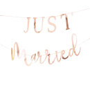 Girlande Just Married rosegold