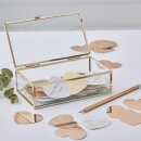 Glasbox als G&auml;stebuch Alternative, Ringbox