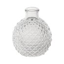 Glasvase rund transparent H 9,5cm &Oslash; 8cm