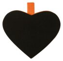Herz Klammer orange