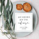 Hochzeitsservietten personalisiert AUF UNS 60 Stk.