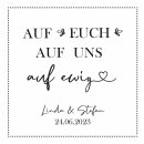 Hochzeitsservietten personalisiert AUF UNS 60 Stk.