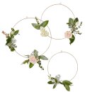 Hula Hoop Deko Reifen | Blumenreifen Gold 3er Set