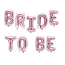 JGA Folienballon BRIDE TO BE ros&eacute;gold 35 cm