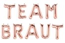 JGA Folienballon TEAM BRAUT ros&eacute;gold