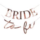 JGA Girlande Bride to be rosegold