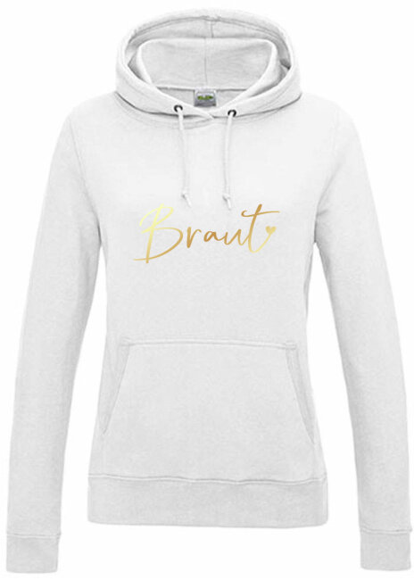 JGA Hoodie BRAUT weiss
