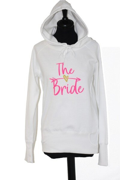 JGA Hoodie THE BRIDE wei&szlig;  S (Small)