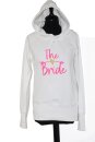 JGA Hoodie THE BRIDE wei&szlig;
