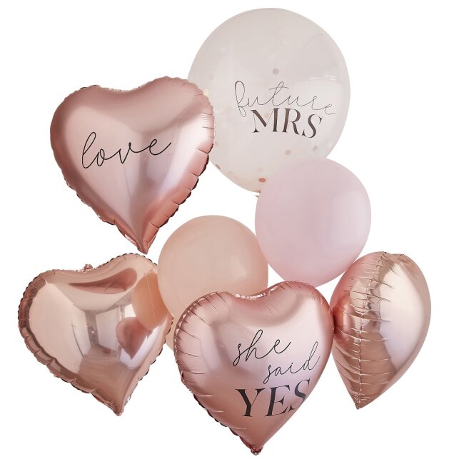 JGA Luftballon Set She said Yes 10-tlg.